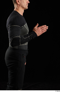 George  1 arm black thermal underwear flexing sideview 0004.jpg